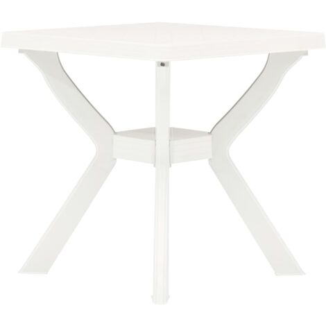 Bistro Table White 70x70x72 cm Plastic vidaXL