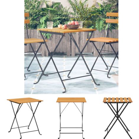 Bistrotisch 55x54x71 cm Akazie Massivholz