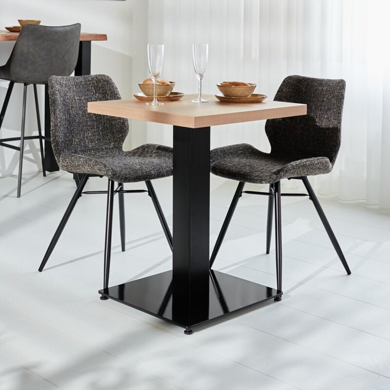 Dimehouse Bistro -tisch Robin Square Melamin Rustikaler Eiche
