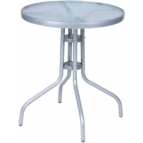 Bistrotisch Rund mit Glasplatte Ø60x70cm-DMC330850-var