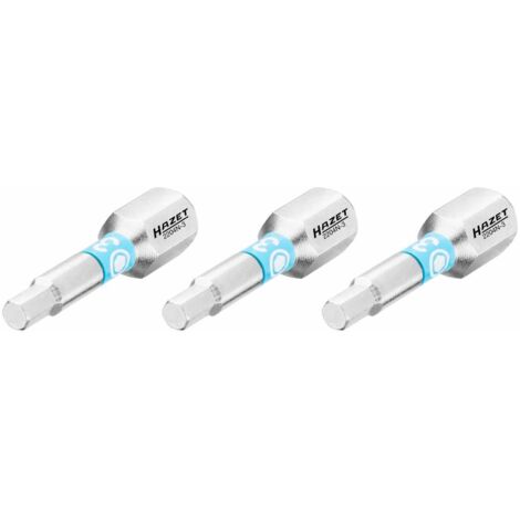 Bit 2204N-3/3 ∙ 1/4 Zoll (6,3 mm) Sechskant massiv ∙ Innen Sechskant Profil ∙ 3-teilig ∙ SW 3 mm