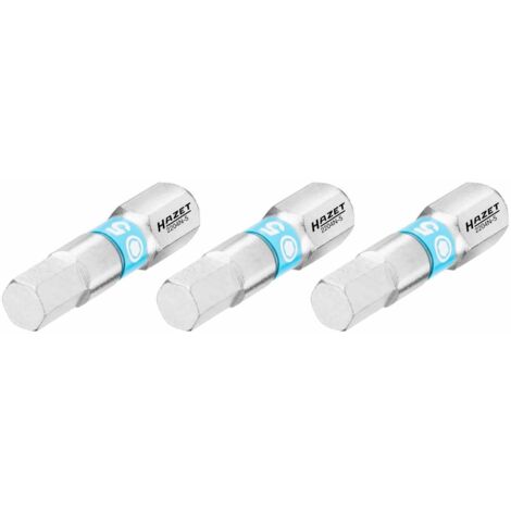 Bit 2204N-5/3 ∙ 1/4 Zoll (6,3 mm) Sechskant massiv ∙ Innen Sechskant Profil ∙ 3-teilig ∙ SW 5 mm