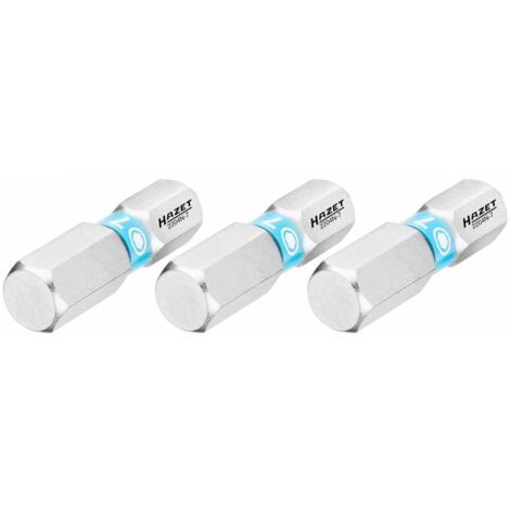 Bit 2204N-7/3 ∙ 1/4 Zoll (6,3 mm) Sechskant massiv ∙ Innen Sechskant Profil ∙ 3-teilig ∙ SW 7 mm