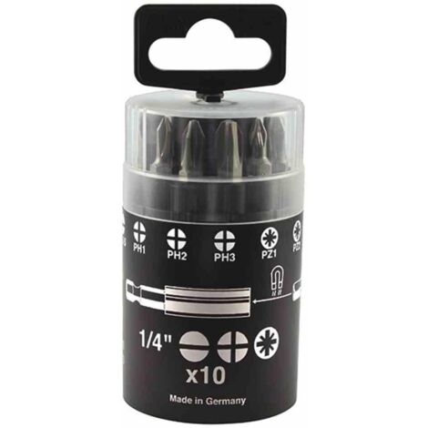 Bit Box 10tlg Bithalter Bits Schrauben Befestigung Werkzeuge Fittings Heimwerker