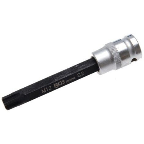 Bit-Einsatz  Länge 120 mm  Antrieb Innenvierkant 12,5 mm (1/2")  Keil-Profil (für RIBE) M12