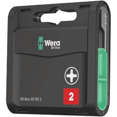 Bit-Großpack Spender PH2x25mm zähhart a 20 Stück Wera