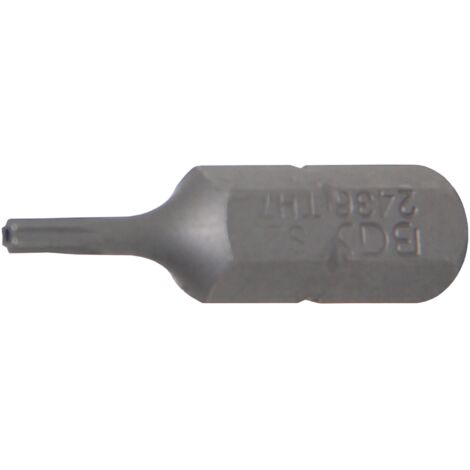 Bit  Länge 25 mm  Antrieb Außensechskant 6,3 mm (1/4")  T-Profil (für Torx) mit Bohrung T7