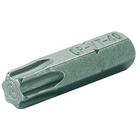 Bit  Länge 25 mm  Antrieb Außensechskant 6,3 mm (1/4")  T-Profil (für Torx) T40