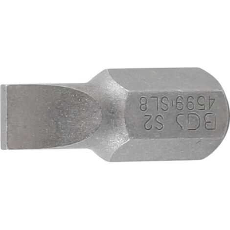 Bit  Länge 30 mm  Antrieb Außensechskant 10 mm (3/8")  Schlitz 8 mm