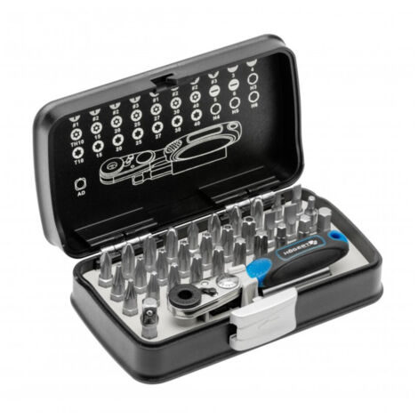 Bit-Satz 33-teilig Högert HT1R460 Bit-Set Steckschlüssel Adapter Bithalter Ratsche