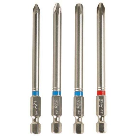Bit-Set 4-teilig 90 mm Philips/Pozidrive Bits