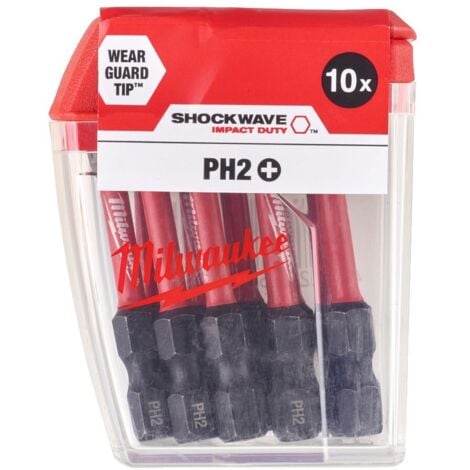 Bit Shockwave Ph2 X 50 Mm Per Avvitatori Ad Impulsi Milwaukee 4932430855