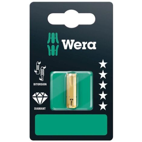 Bit TORX 40 L.25mm 1/4 Zoll 6KT C6,3 BiTors.diamantb. Karte m.1 St. 867/1 BDC SB