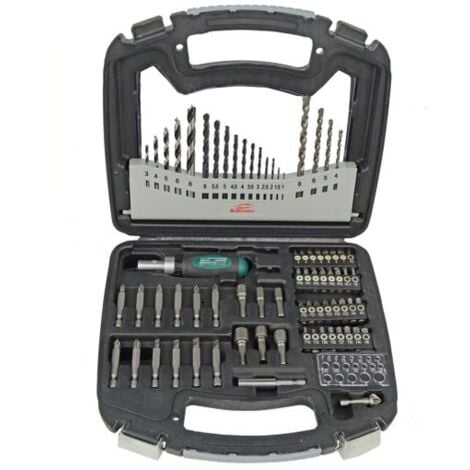 Bit y Broca, 75 Piezas, Juego - Mannesmann M54375