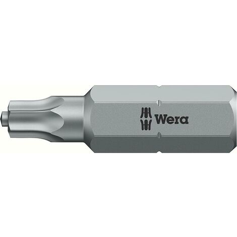 Bit zähhart 1/4" DIN 3126 C6,3 T25x25mm mit Zapfen Wera
