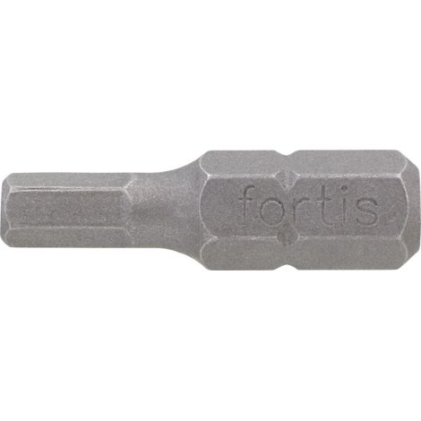 Bit zähhart 1/4" DIN3126 C6,3 Innensechskant 2,5x25mm 10er Pack FORTIS