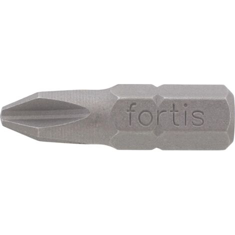 Bit zähhart 1/4" DIN3126 C6,3 PH2x25mm 10er Pack FORTIS