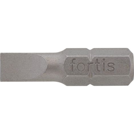 Bit zähhart 1/4" DIN3126 C6,3 Schlitz 5,5x1,0x25mm 10er Pack FORTIS
