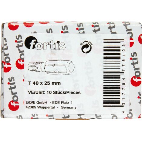 Bit zähhart 1/4" DIN3126 C6,3 T40x25mm 10er Pack FORTIS