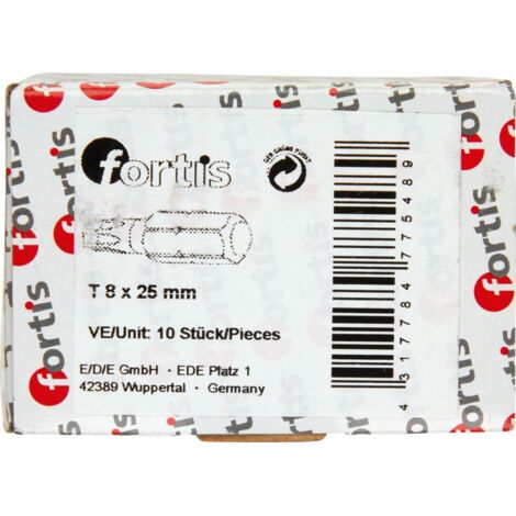 Bit zähhart 1/4" DIN3126 C6,3 T8x25mm 10er Pack FORTIS