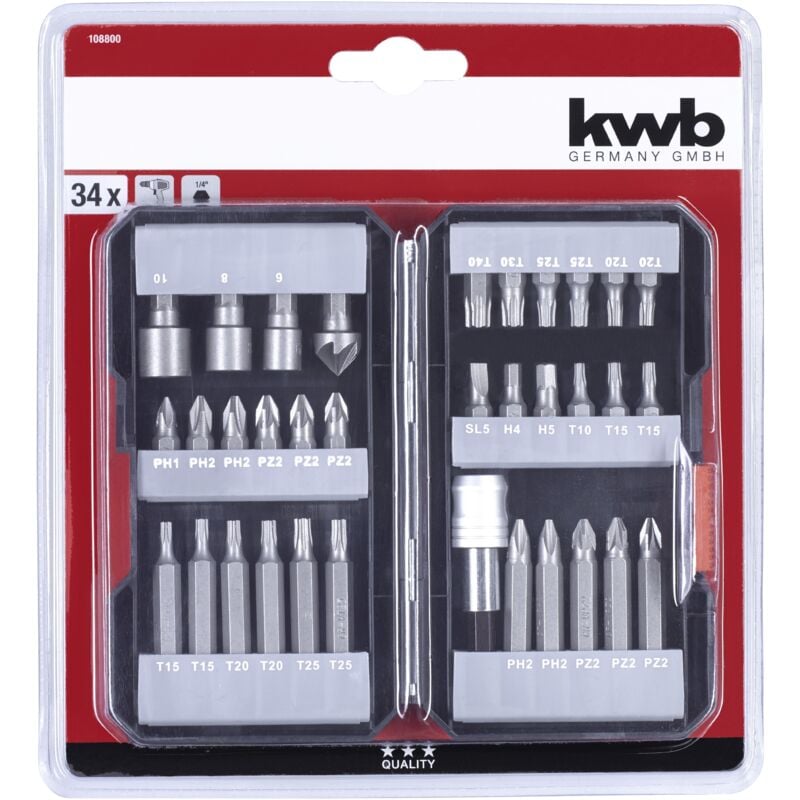 KWB - Ensemble de 34 embouts différents einhell 49108800