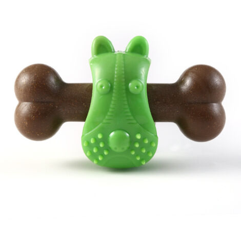 Bite Toys Dog Molar Stick Dents Cleaning Artefact Anti-Bite Dog Toys(vert)