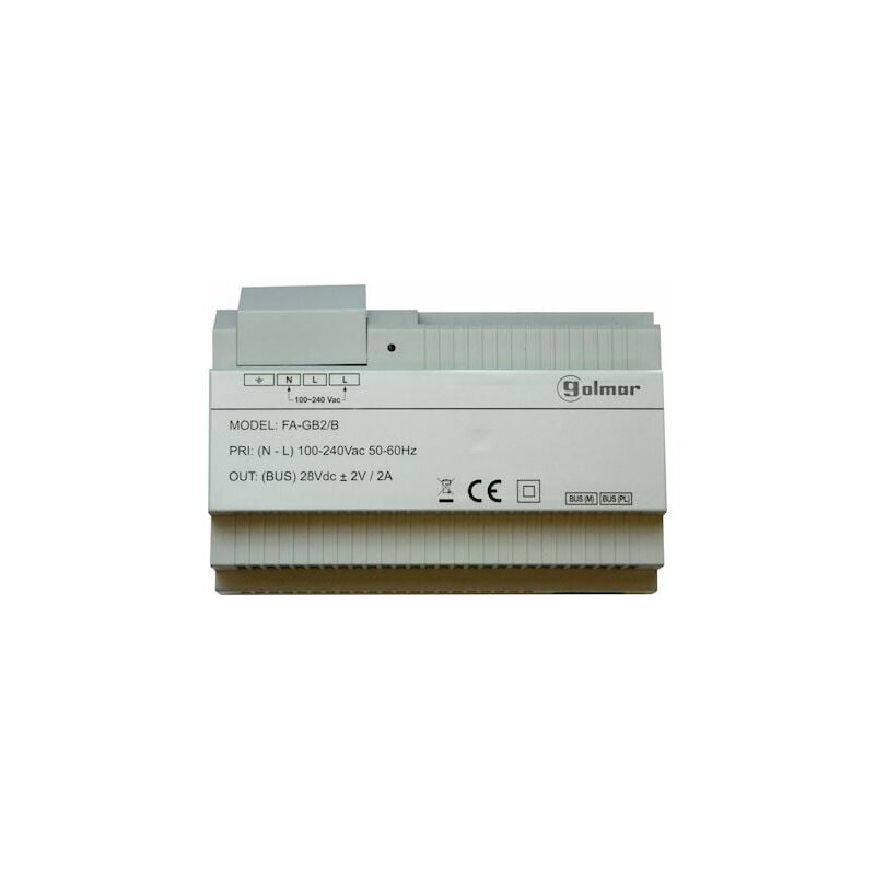 Bitron - alimentation - pour installation bus 2 fils (gb2) - 28 vcc / 31 va gfagb2/b