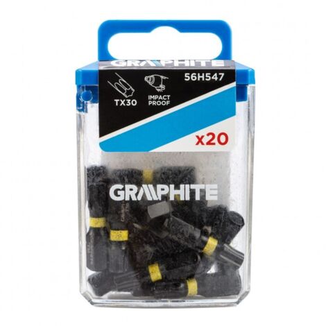 Bits für Schraubendreher Graphite tx30 25 mm 20 Stück