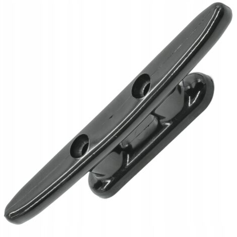 BITTA ANGOLARE DI ORMEGGIO 100MM PER YACHT, BARCA, PVC, NERO