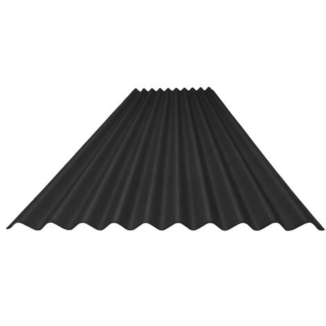 Bitumen Corrugated Sheets Black 2m x 930mm x 2.2mm