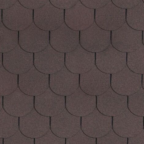 Bitumenschindeln Beaver, Braun Bitumen-Dacheindeckung, 3 m2 - Timbela  B-BROWN