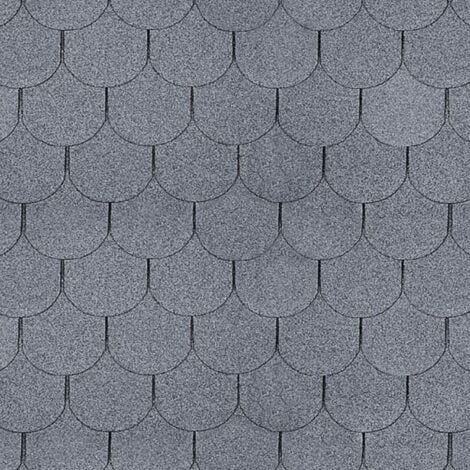 Bitumenschindeln Beaver, Grau Bitumen-Dacheindeckung, 3 m2 - Timbela B-GREY