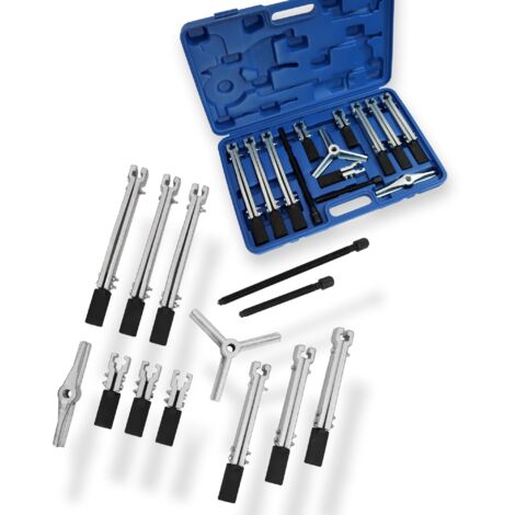 Bituxx 12 tlg. universal Lager Abzieher Set 2 und 3 Armig Innen Außen Werkzeug Lagerabzieher Kugellager Bearing Puller KFZ Auto