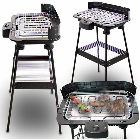 Bituxx Elektrischer Standgrill Balkongrill Gartengrill Elektrogrill 2200 Watt