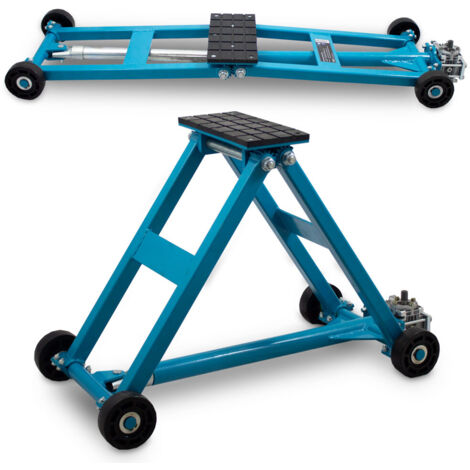 BITUXX KFZ Scherenlift Scherenwagenheber 2,5T flach Wagenheber 2500 Kg Hubhöhe von 11 cm bis 48 cm inkl. Gummiauflage und praktischer Handkurbel