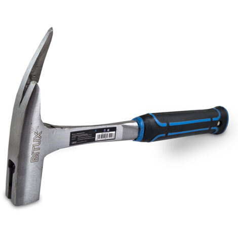 Bituxx Lattenhammer Dachdeckerhammer Kellenhammer Nagelhammer Dachlattenhammer 950g mit magnetischem Nagelhalter