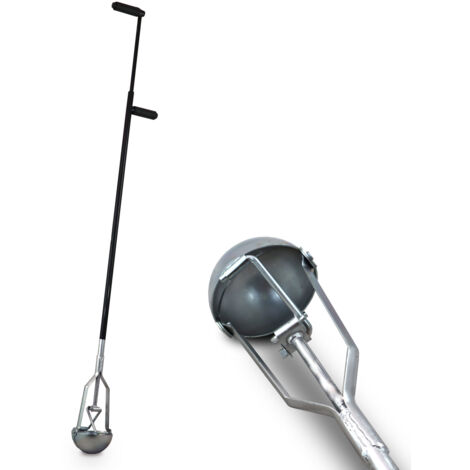 Bituxx Lochspaten Lochschaufel Erdlochausheber Erdlochschaufel Postenlochschaufel Spatenschaufel Pflanzschaufel Handbagger Ø13 cm