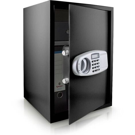 Bituxx Tresor Wandtresor Möbeltresor Safe Aktentresor Geldschrank Maße(B/H/T): 350 mm x 520 mm x 360 mm - Türstärke: 4 mm schwarz