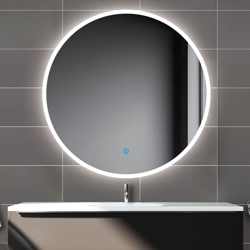 Biubiubath - 60cm Miroir salle de bain rond led