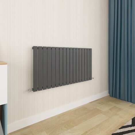 Biubiubath Flat Panel Radiator 600x1156mm Single Anthracite