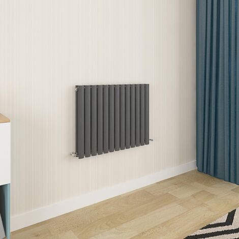 Biubiubath Oval Column Radiator 600x767mm Double Anthracite