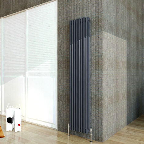 Biubiubath Traditional Cast Iron Radiator 1800x380mm 3 Column Anthracite