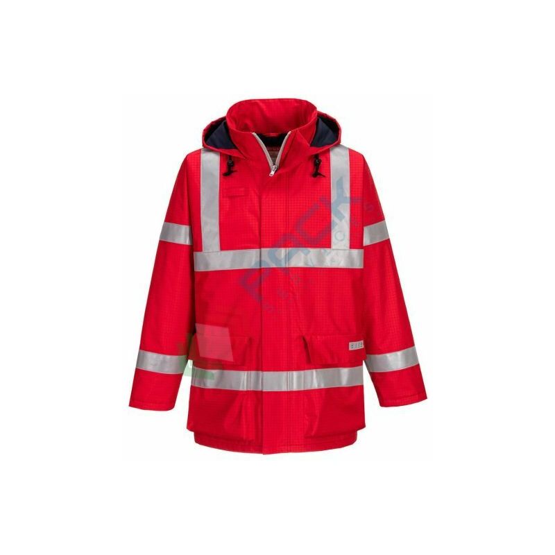 Image of Cappotto da lavoro multinorma (Bizflame Rain) - Rosso
