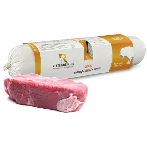 Bizon  Doppelbrötchen (2x400g)  Reines Fleisch  Hundenassfutter  Ritzenberger