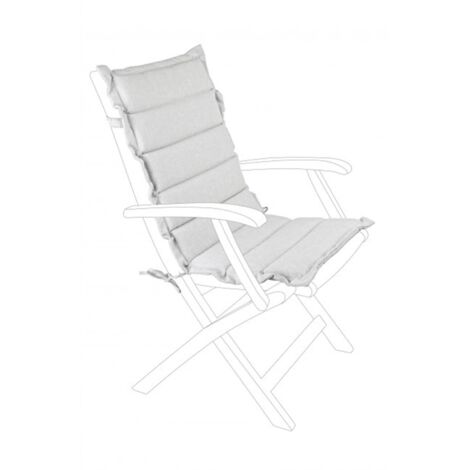 Bizzotto cuscino schienale medio trapuntato grigio idrorepellente 806293