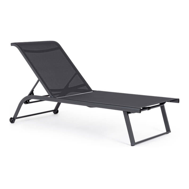 Bizzotto - Lit bébé à roulettes Taylor Gris Foncé et Anthracite