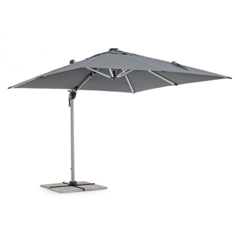 Bizzotto ombrellone braccio ines 3x3 grigio 795670