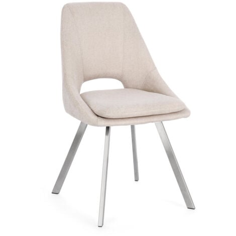 BIZZOTTO Sedia In Tessuto Kashar Beige