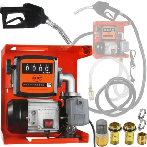 BJC Automatische Heizölpumpe Ölpumpe Dieselpumpe Ölwechsel 230V /0,75kW selbstansaugend Pumpe mit automatischer Pistole, Kraftstoffpumpe, Absaugpumpe