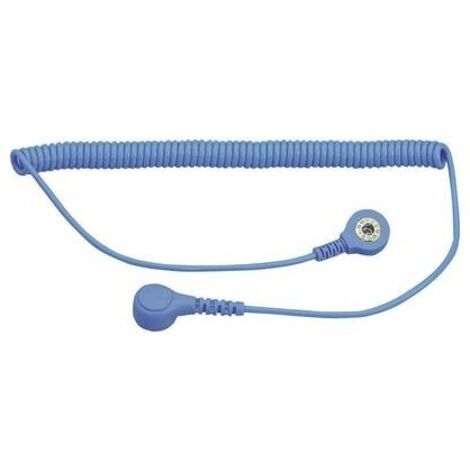 BJZ C-198 1263 Cavo di messa a terra ESD 1.80 m Connettore a pressione 4 mm, Connettore a pressione 10.3 mm